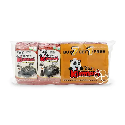 Kimnori Teriyaki Seaweed 4g 7+1 Promo Pack
