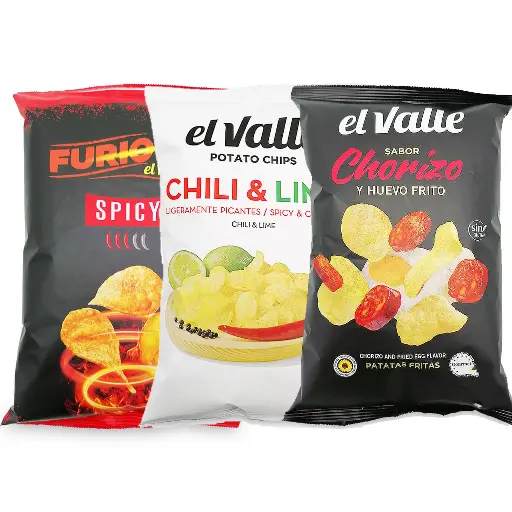 El Valle Furious Chips 3 flavors x 120g
